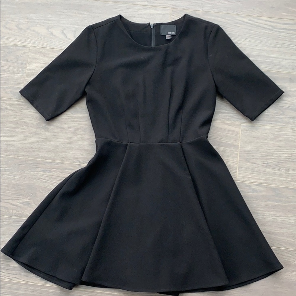 Black mini dress